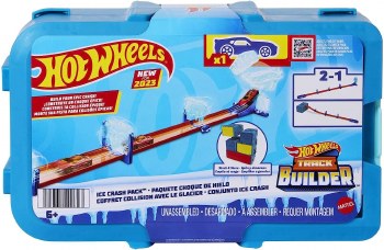HOT WHEELS TRACK BUILDER ICE CRASH SET