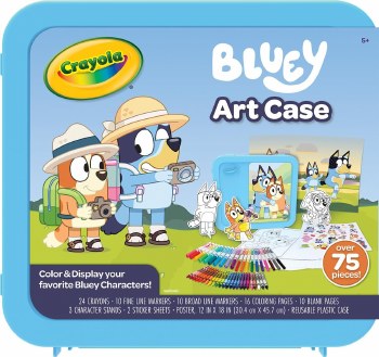 CRAYOLA COLORING ART CASE BLUEY