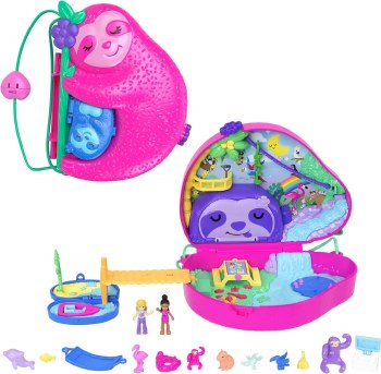 POLLY POCKET SLOTH 2-IN-1 COMPACT