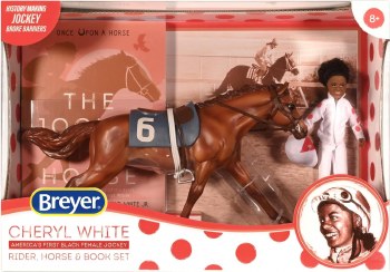BREYER CHERYL WHITE BOOK &amp; HORSE SET