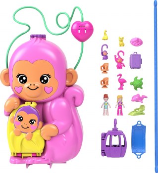 POLLY POCKET MOMMA MONKEY &amp; BABY
