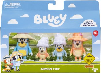 BLUEY FIGURE SET FAMILY TRIP