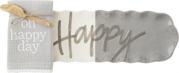 MUD PIE HAPPY HOSTESS TOWEL SET
