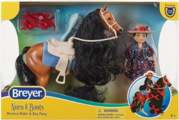 BREYER NORA &amp; BOOTS WESTERN HORSE/RIDER