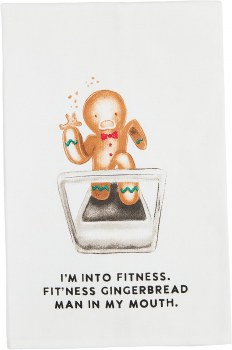 MUD PIE GINGERBREAD TOWEL FITNESS