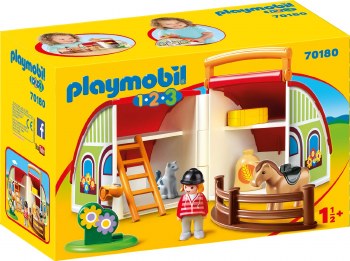 PLAYMOBIL 123 MY TAKE ALONG BARN