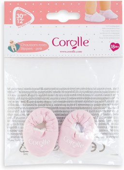 COROLLE 12&quot; DOLL PINK SLIPPERS