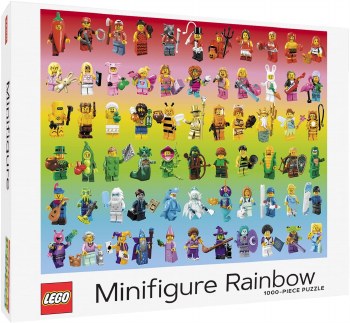 LEGO 1000pc PUZZLE MINIFIGURE RAINBOW