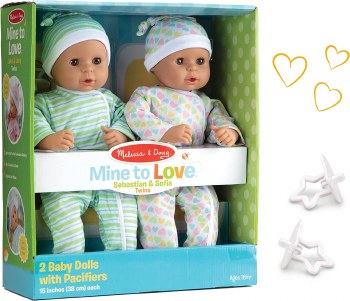 MELISSA &amp; DOUG BABY TWINS SEBASTIAN/SOFI