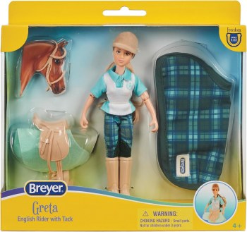BREYER GRETA ENGLISH RIDER &amp; TACK