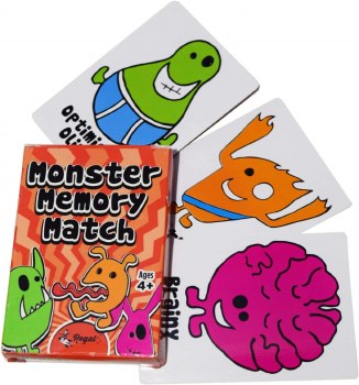MONSTER MEMORY MATCH CARD GAME
