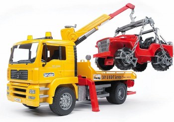 BRUDER MAN TGA TOW TRUCK W/CC VEHICLE