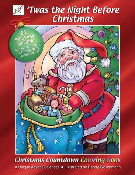 TWAS THE NIGHT BEFORE XMAS COLORING BOOK