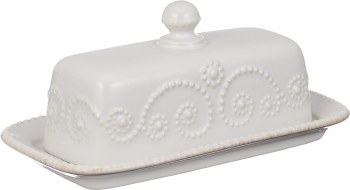 LENOX FRENCH PERLE BUTTER DISH