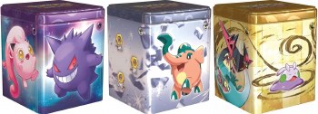 POKEMON STACKING TIN W/3 BOOSTERS