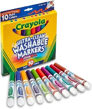 CRAYOLA 10ct BOLD MARKERS BROADLINE