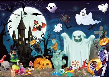 550PC PUZZLE HALLOWEEN TOWN