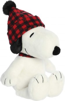 AURORA 11" WINTER PLAID SNOOPY