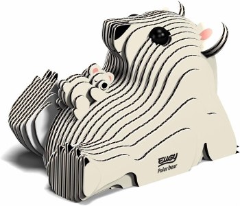 EUGY 3D CARDBOARD KIT POLAR BEAR