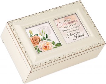 COTTAGE GARDEN MUSIC BOX 1ST COMMUNION