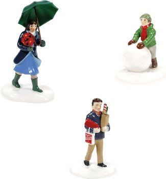 D56 SNOW VILLAGE FRIENDS &amp; NEIGHBORS SET