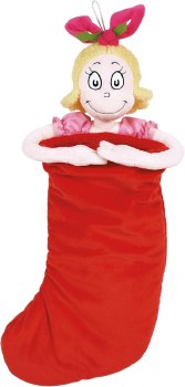 CINDY LOU WHO PLUSH STOCKING