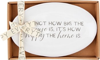 MUD PIE NOT HAPPY SENTIMENT TRAY