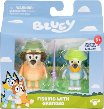 BLUEY FIGURE SET FISHING WITH GRANDAD