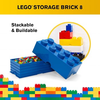 LEGO BRICK 8 STORAGE BRICK BLUE