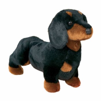 DOUGLAS SPATS BLACK &amp; TAN DACHSHUND