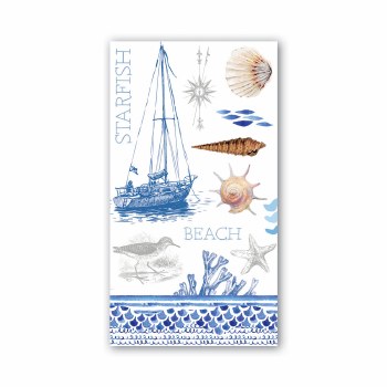 MICHEL &amp; CO GUEST TOWELS THE SHORE