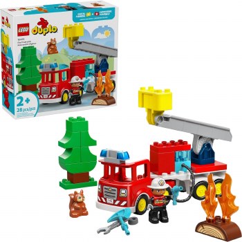 LEGO DUPLO #10473 FIRE TRUCK W/HOSE