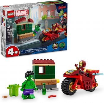 LEGO 76287 MARVEL IRON MAN W/BIKE &amp; HULK