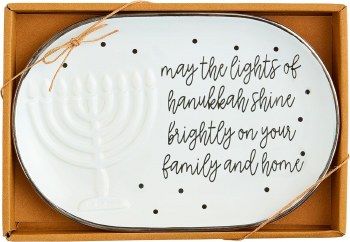 MUD PIE HANUKKAH SENTIMENT PLATE