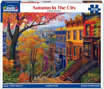 WHITE MTN PUZZLE 1000PC AUTUMN IN CITY