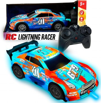 R/C LIGHTNIONG RACER BLUE &amp; ORANGE