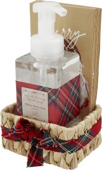MUD PIE TARTAN SOAP/TOWEL SET