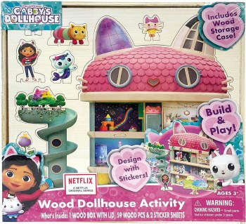 TARA GABBY'S DOLLHOUSE WOOD ACTIVITY KIT