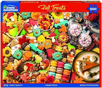 WHITE MTN PUZZLE 1000PC FALL TREATS