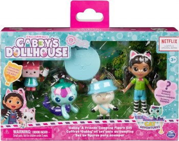 GABBY'S DOLLHOUSE CAMPING FIGURE SET
