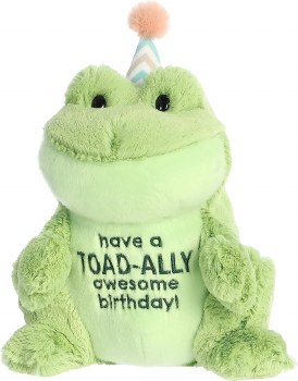 AURORA 10&quot; TOADALLY AWESOME B'DAY PLUSH