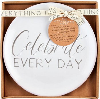 MUD PIE CELEBRATE EVERY DAY PLATE