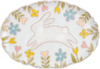 MUD PIE BUNNY PLATTER