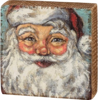 PBK XMAS BLOCK SIGN SANTA
