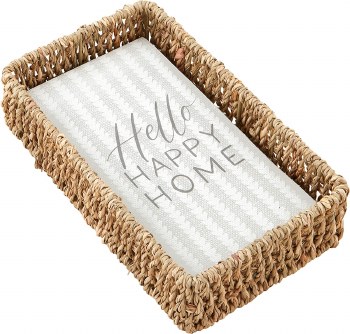 MUD PIE HELLO HAPPY GUEST NAPKIN SET