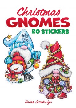 DOVER CHRISTMAS GNOMES STICKERS