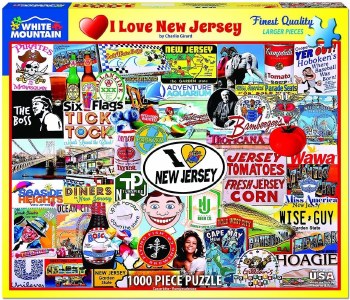 WHITE MTN PUZZLE 1000PC I LOVE NJ