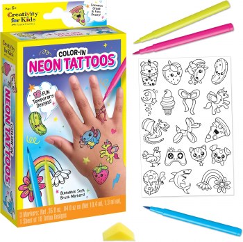 CREATIVITY FOR KIDS COLOR IN TATTOOS