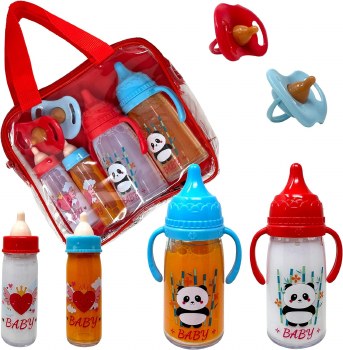 NEW YORK DOLL CO 4cT BABY BOTTLE SET