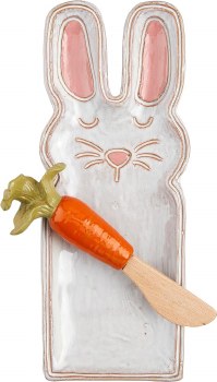 MUD PIE BUNNY EVERYTHING PLATE SET